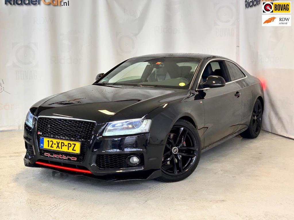 Audi A5 Coupé 4.2 FSI S5 quattro|CRUISE|STOELVERW|PARK SENS, Auto's, Gebruikt, 8 cilinders, 4 stoelen, Zwart