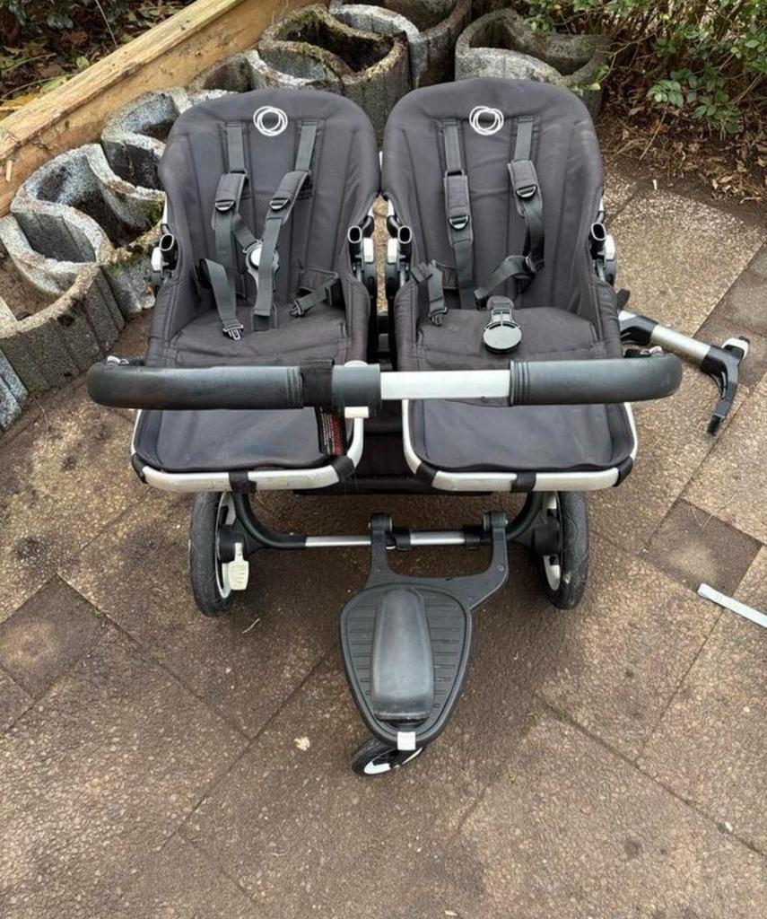 Duo tweelingwagen, Kinderen en Baby's, Kinderwagens en Combinaties, Gebruikt, Duowagen, Ophalen of Verzenden, Combiwagen