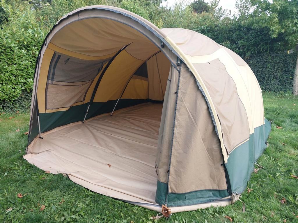 Baco tunneltent, Ophalen, Gebruikt