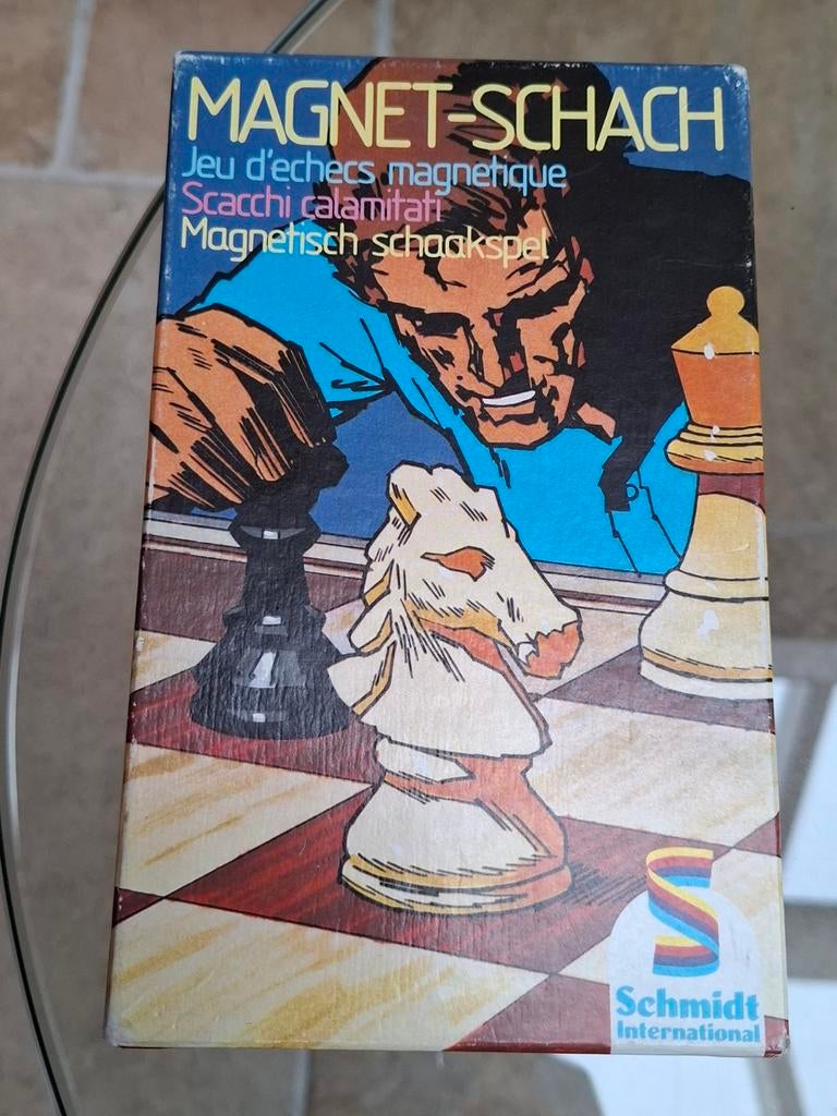 Magnetisch schaakspel jaren 70, Hobby en Vrije tijd, Gezelschapsspellen | Bordspellen, Een of twee spelers, Ophalen of Verzenden
