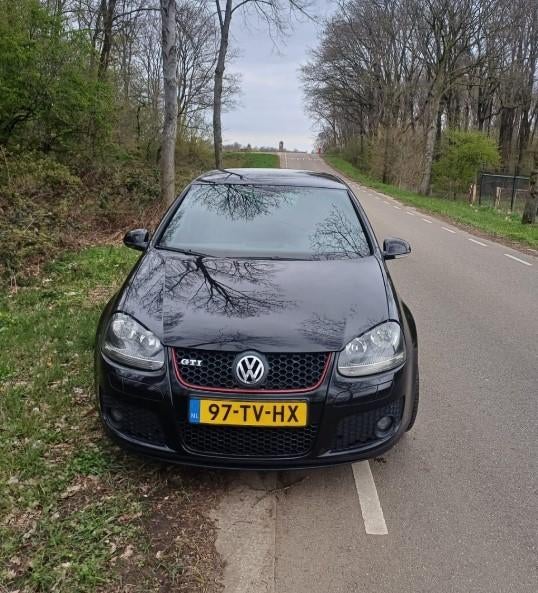 Volkswagen Golf 2.0 GTI 147KW 5D 2005 Zwart, Auto's, Volkswagen, Voorwielaandrijving, Zwart, Zwart, Leder