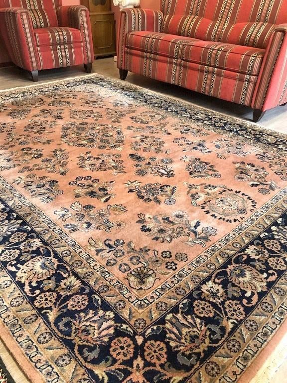 Perzisch tapijt handgeknoopt kerman vloerkleed wol 300x200