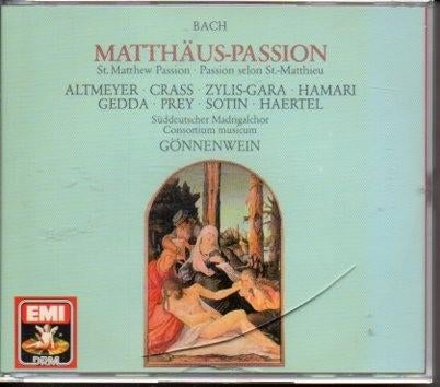 Bach: Matthäus Passion / Gönnenwein  -3cds, Met libretto, Ophalen of Verzenden, Zo goed als nieuw, Barok