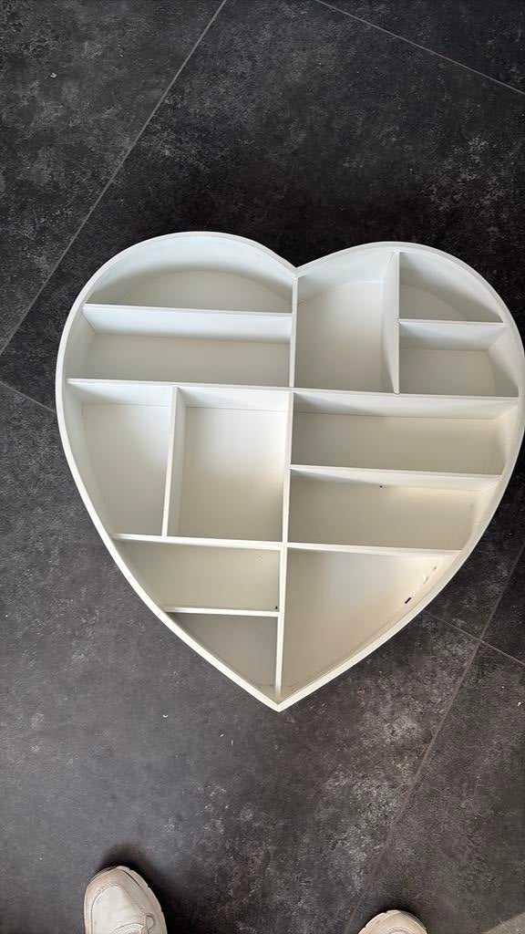 Groot decoratief hart met vakjes, Huis en Inrichting, Woonaccessoires | Spiegels, Ophalen of Verzenden, Zo goed als nieuw, 50 tot 75 cm