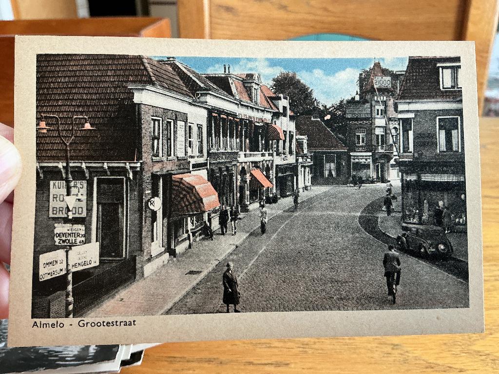 Almelo Grootestraat, Verzenden, 1940 tot 1960, Ongelopen, Overijssel