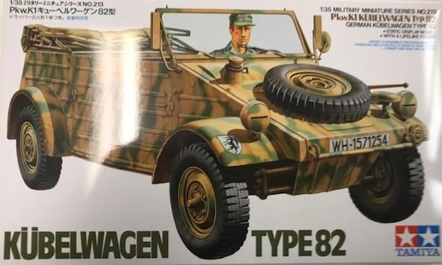Coelianmodels, Tamiya 35213, Kubelwagen Type 82 1/35, € 21,-, Tank, 1:32 tot 1:50, Nieuw, Ophalen of Verzenden