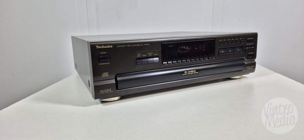 Technics SL-PD667 CD-Speler | CD-Wisselaar | CD | 5 CD's, Ophalen of Verzenden, Refurbished, Technics, Wisselaar