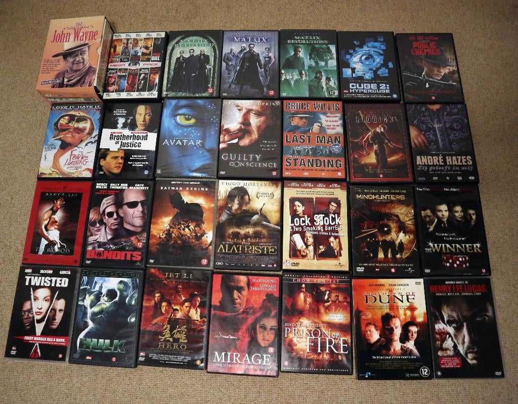 Grote DVD-verzameling: 40+ films - Action, Drama, Alle leeftijden, Ophalen, Zo goed als nieuw