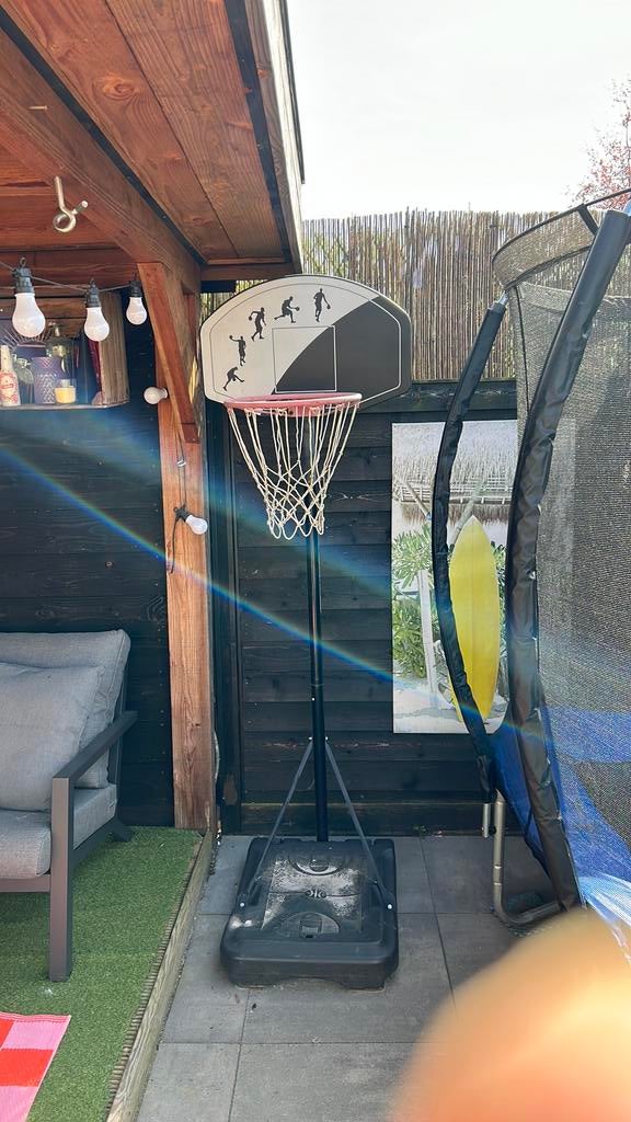 Te koop mobiele basketbal ring, Sport en Fitness, Basketbal, Ophalen of Verzenden, Gebruikt, Ring, Bord of Paal