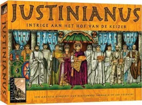 Justinianus, nieuwstaat en vele andere spellen, Hobby en Vrije tijd, Gezelschapsspellen | Bordspellen, Ophalen of Verzenden, Zo goed als nieuw