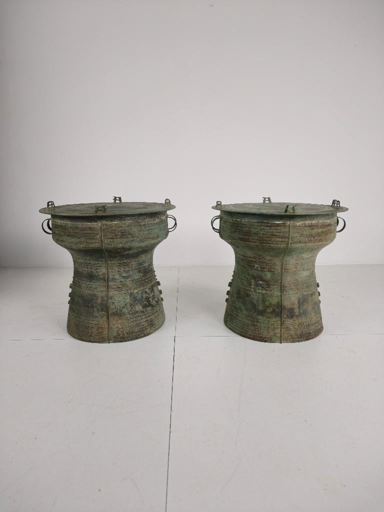 Grote Zuidoost-Aziatische bronzen regendrum (los te koop), Ophalen of Verzenden