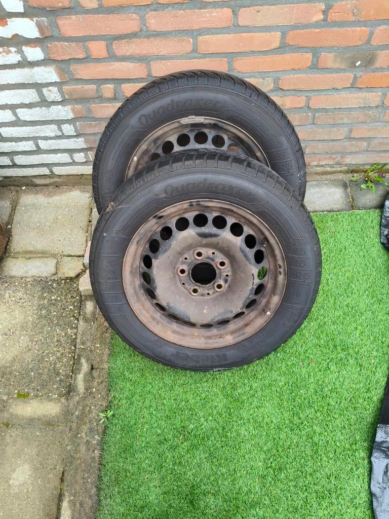 All-season banden met velgen 185/65 R15, Ophalen of Verzenden, Gebruikt