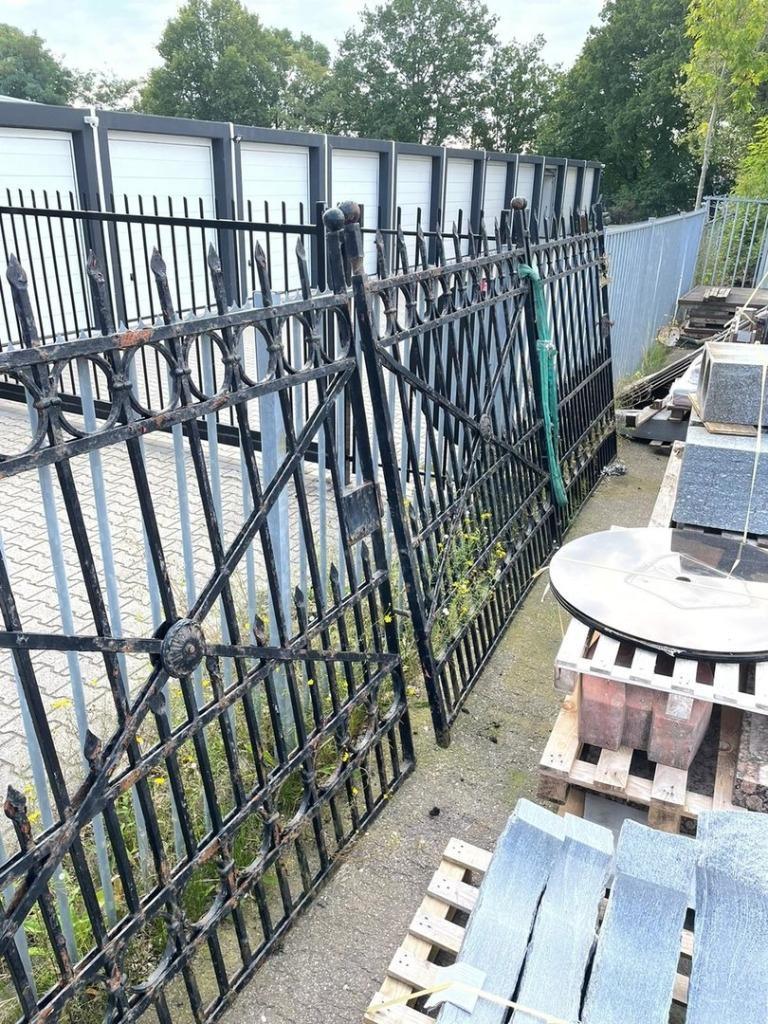 HEKWERK INRIJPOORT, ANTIEK HEK, Met poort, Gebruikt, Ophalen of Verzenden, Sierhekwerk