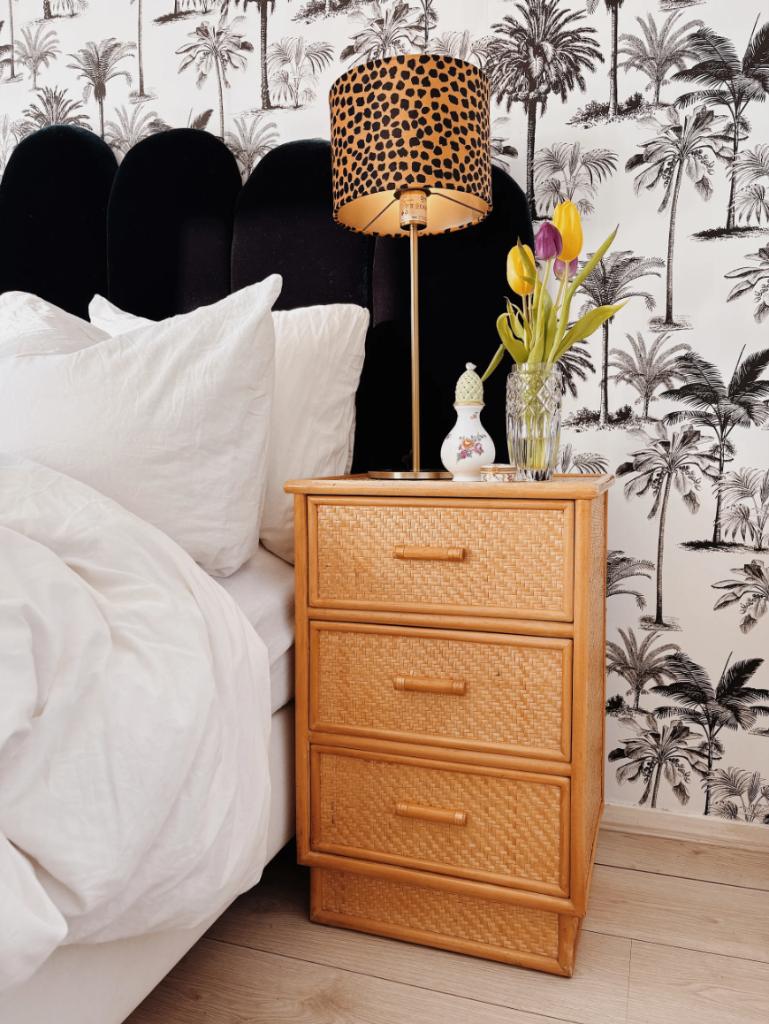 VINTAGE BAMBOE LADEKAST | 3 LADES, Huis en Inrichting, Kasten | Ladekasten, Ophalen, Gebruikt, Overige materialen, -