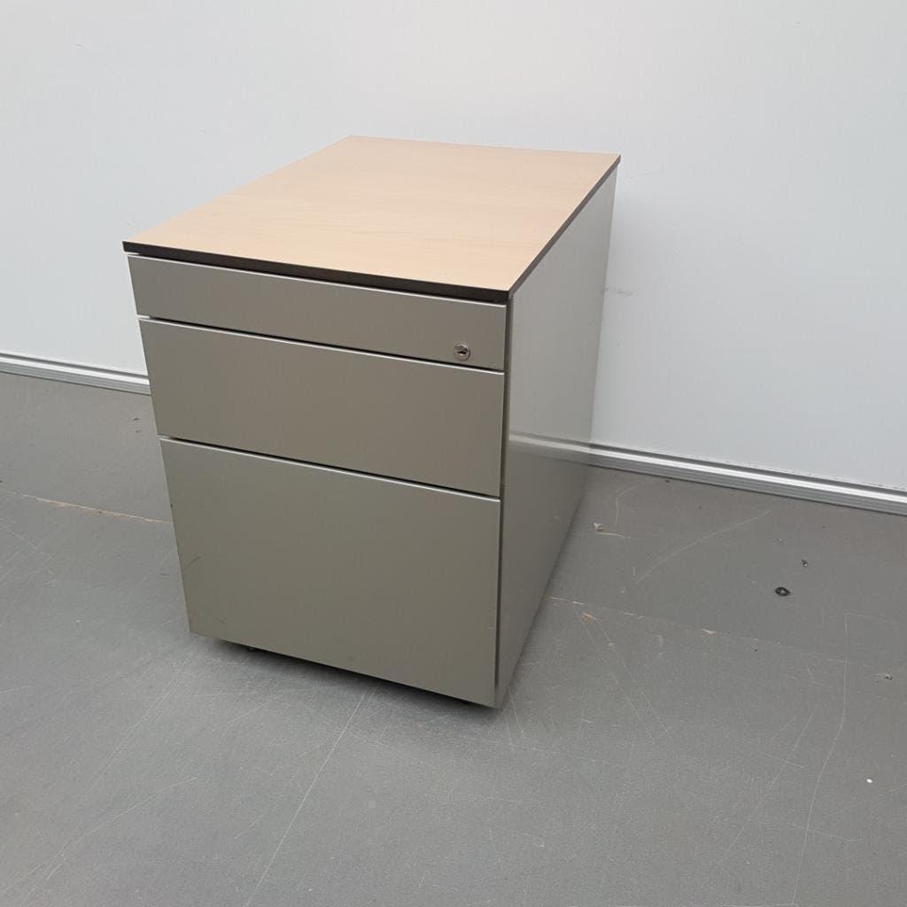 Grijze Eromes ladekasten met 3 lades 59x43x59 cm