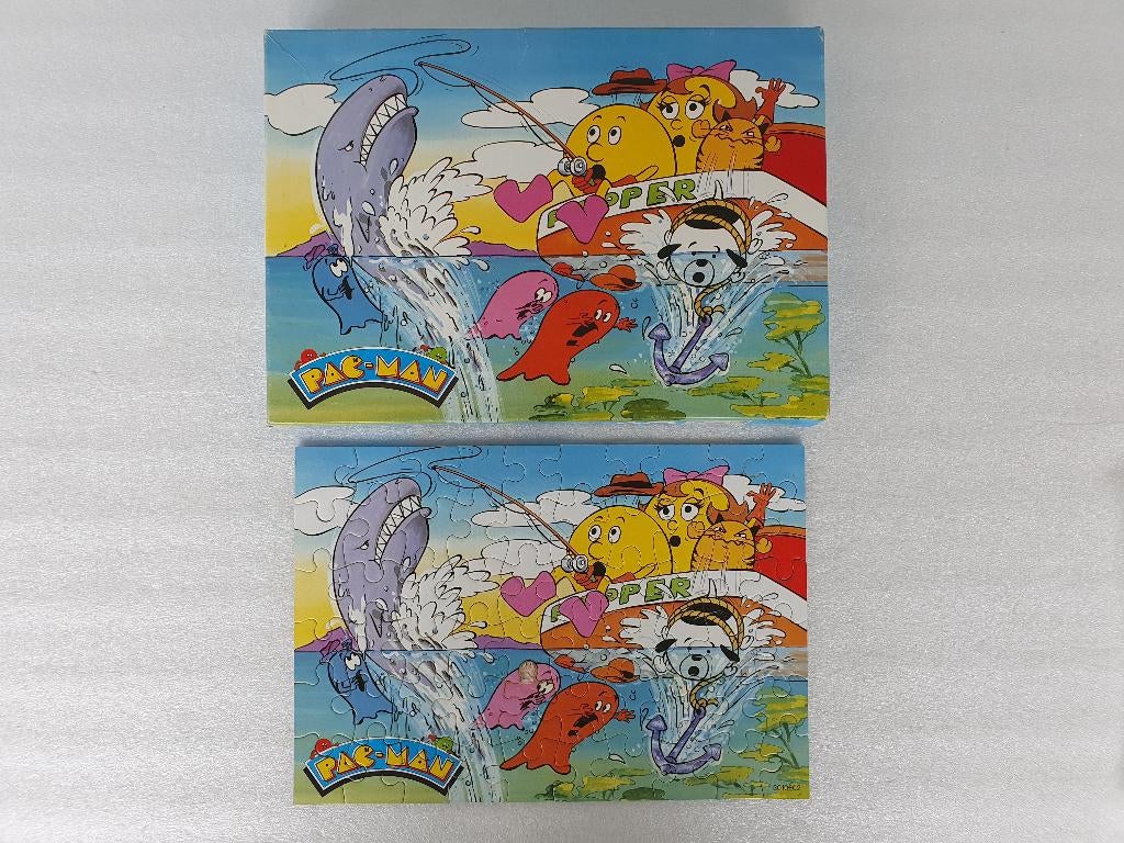 Puzzel Pac-Man (MB, Namco, 1984), Ophalen of Verzenden, Meer dan 50 stukjes, Gebruikt, 6 jaar of ouder