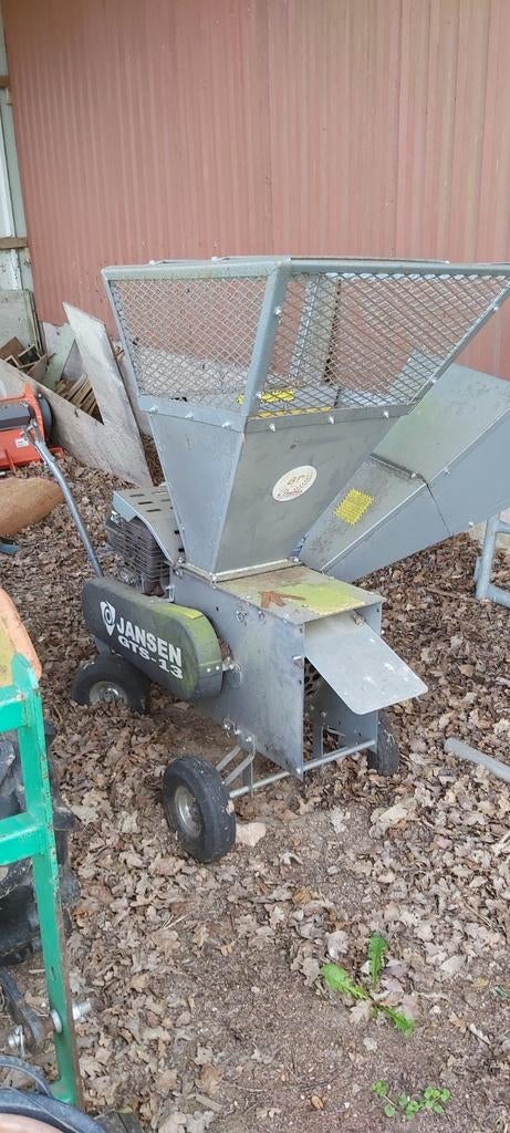 Jansen GTS-13 Houtversnipperaar - Krachtig en Betrouwbaar, Ophalen, Gebruikt, Benzine, Jansen