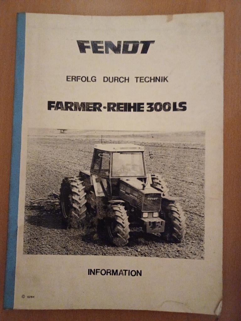 Fendt Erfolg durch technik Farmer Reihe 300 LS, Ophalen of Verzenden, Gelezen, Tractor en Landbouw