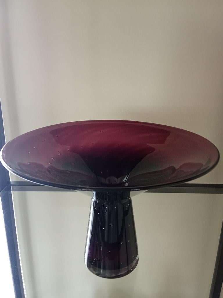 Vintage Murano Bubble Dish Vaas - Italië, jaren '70, Antiek en Kunst, Ophalen of Verzenden