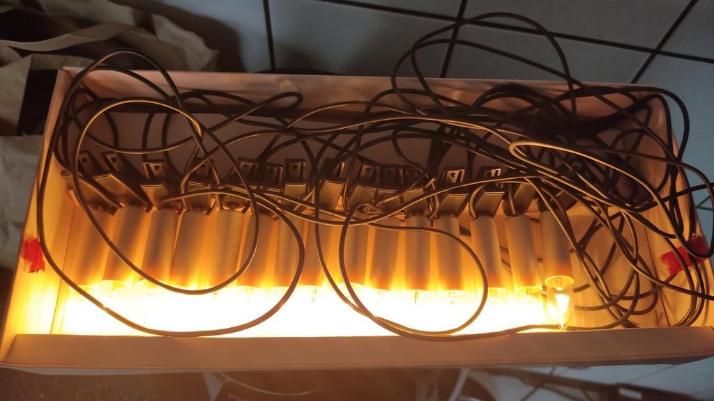 Vintage kerstlampjes, Ophalen of Verzenden, Minder dan 50 cm