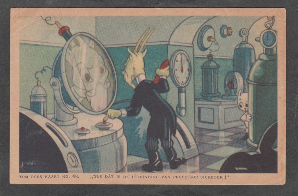 tom poes kaart nr.48, Verzenden, 1940 tot 1960, Gelopen, Sterren en Beroemdheden