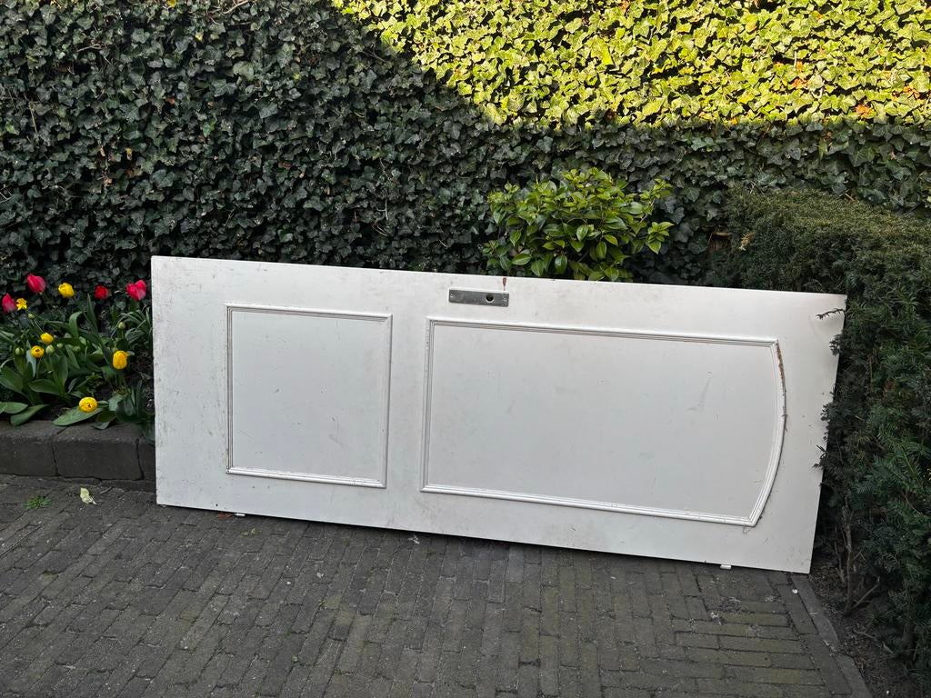 Witte binnendeur met panelen, Doe-het-zelf en Verbouw, Deuren en Horren, Ophalen, Gebruikt, 80 tot 100 cm, Binnendeur