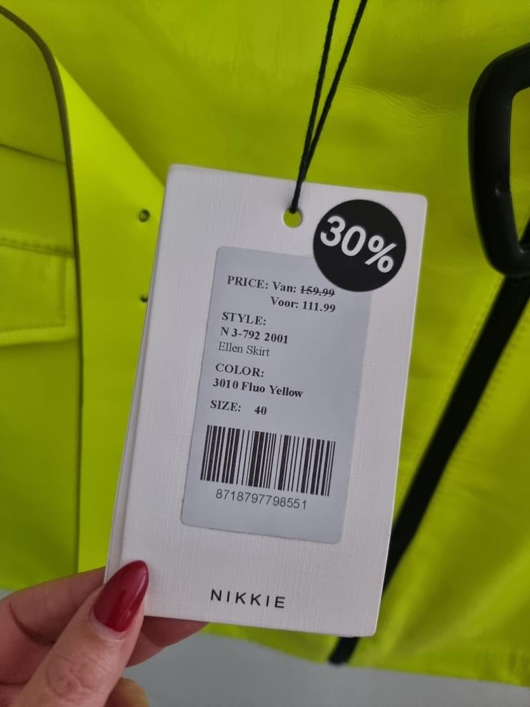 Nikkie Ellen Skirt fluo yellow maat 40 - Nieuw met kaartjes, Kleding | Dames, Maat 38/40 (M), Geel, Nieuw, Ophalen of Verzenden