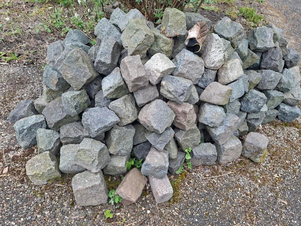 Kasseien, keien, kinderkoppen, Ophalen, Gebruikt, Graniet, Kei