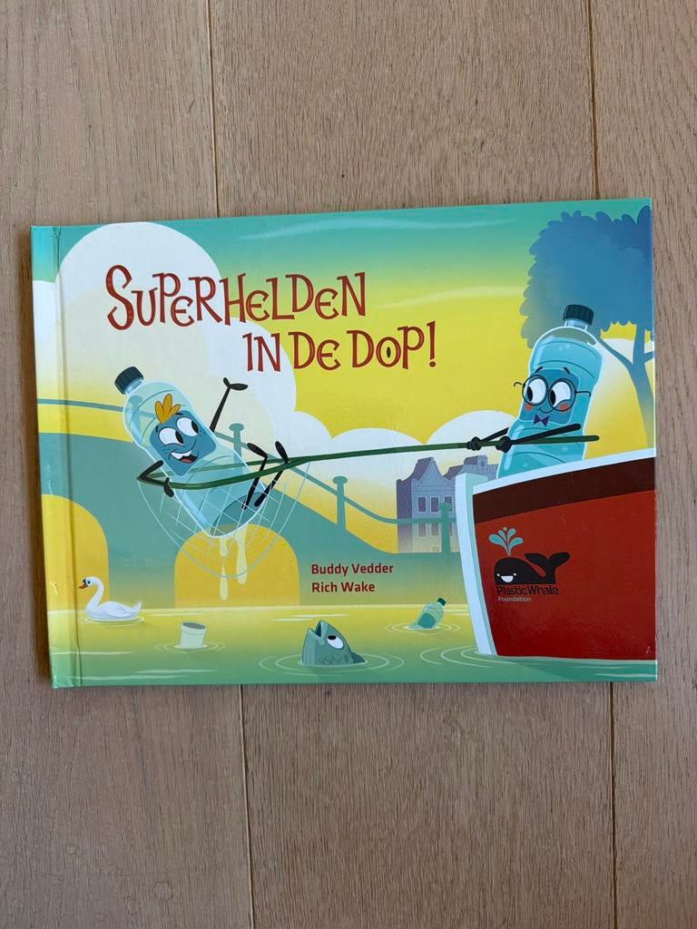 Superhelden in de Dop! - Kinderboek over recycling, Ophalen of Verzenden, Zo goed als nieuw, Fictie algemeen