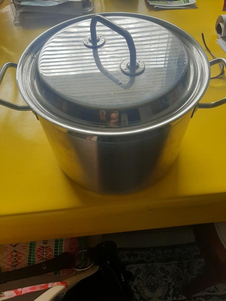 Roestvrijstalen soeppan 6 liter met deksel, Ophalen