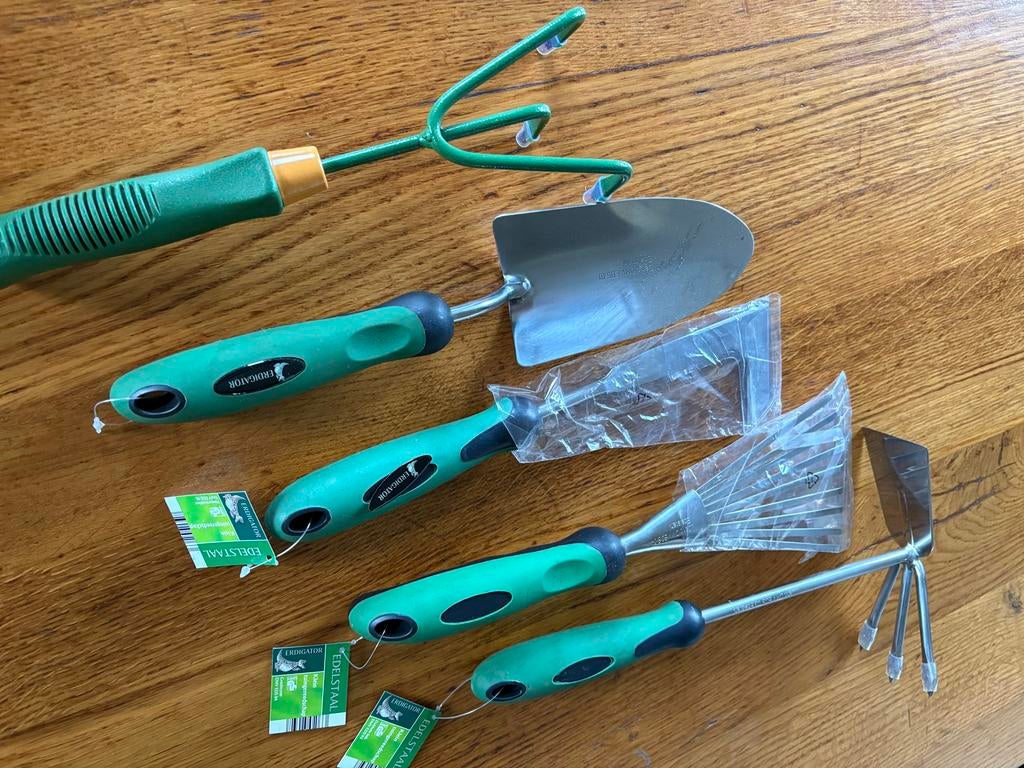 Nieuwe tuingereedschap set - Erdigator RVS, Tuin en Terras, Ophalen, Nieuw, Overige soorten