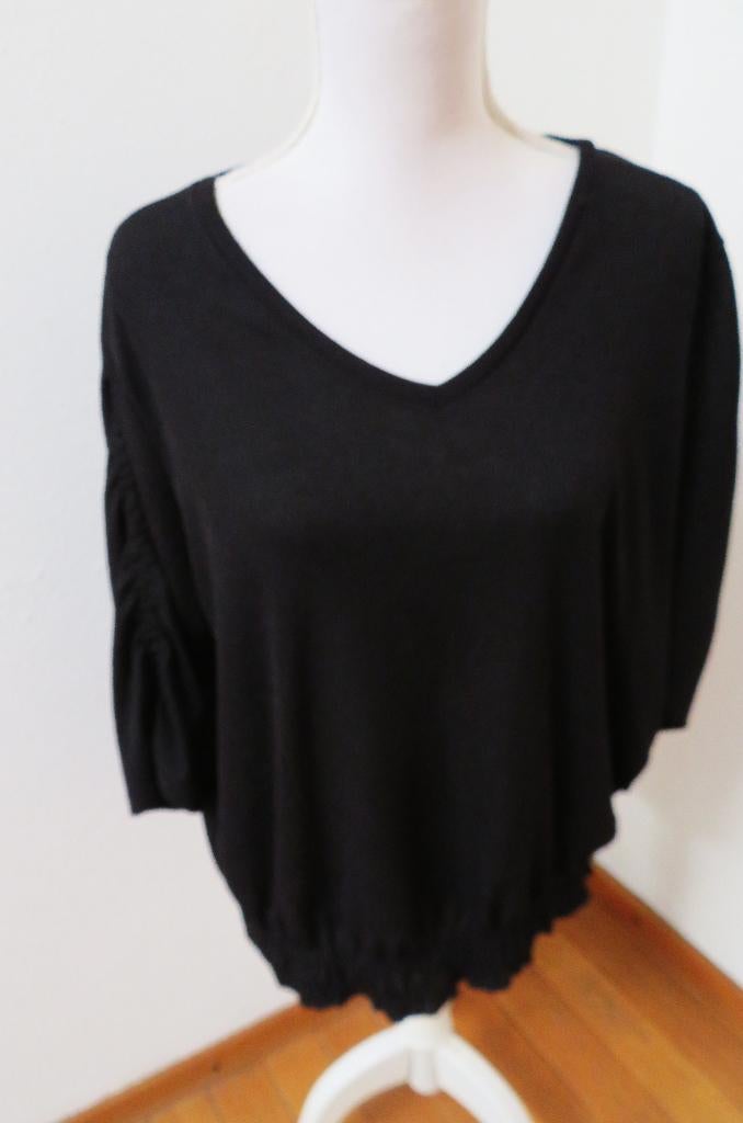 N56 MS MODE shirt aparte mouw zwart XL 46/48, Zwart, Maat 46/48 (XL) of groter, Nieuw, Ophalen of Verzenden