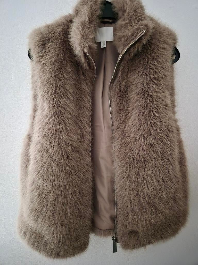 H&m bodywarmer faux fur, Kleding | Dames, Bodywarmers, Ophalen of Verzenden, Nieuw, Zwart