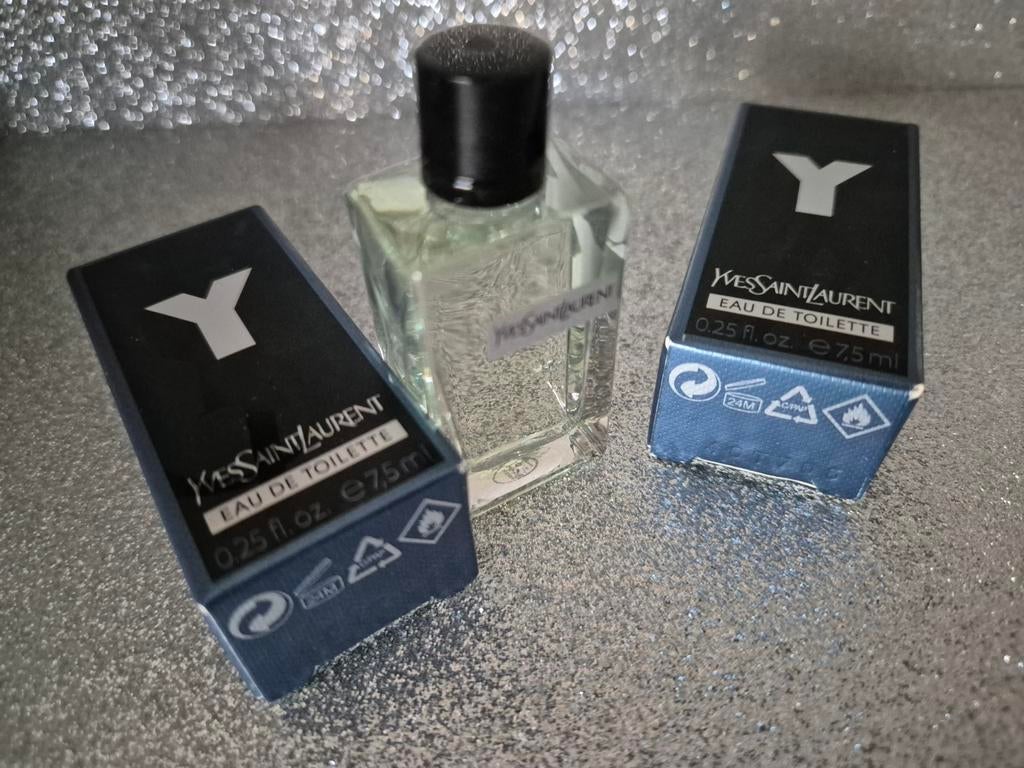 2x ysl Y luxe miniatuur parfum, Ophalen of Verzenden, Nieuw, Miniatuur