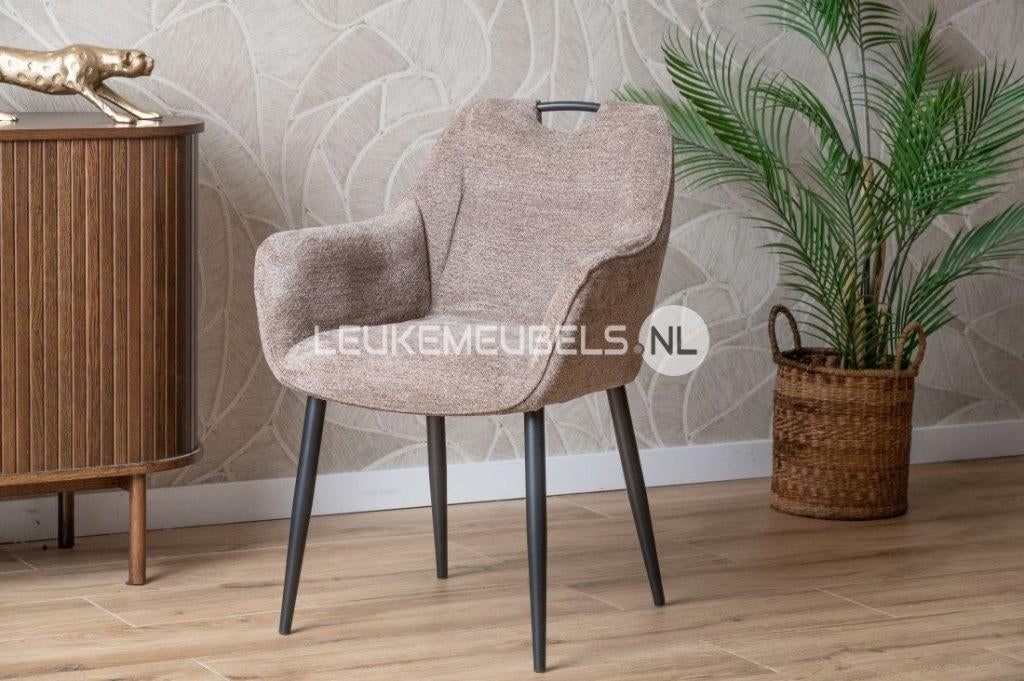 Armstoel Adele, 3 kleuren Bliss stof, Overige kleuren, Nieuw, Ophalen of Verzenden, Stof