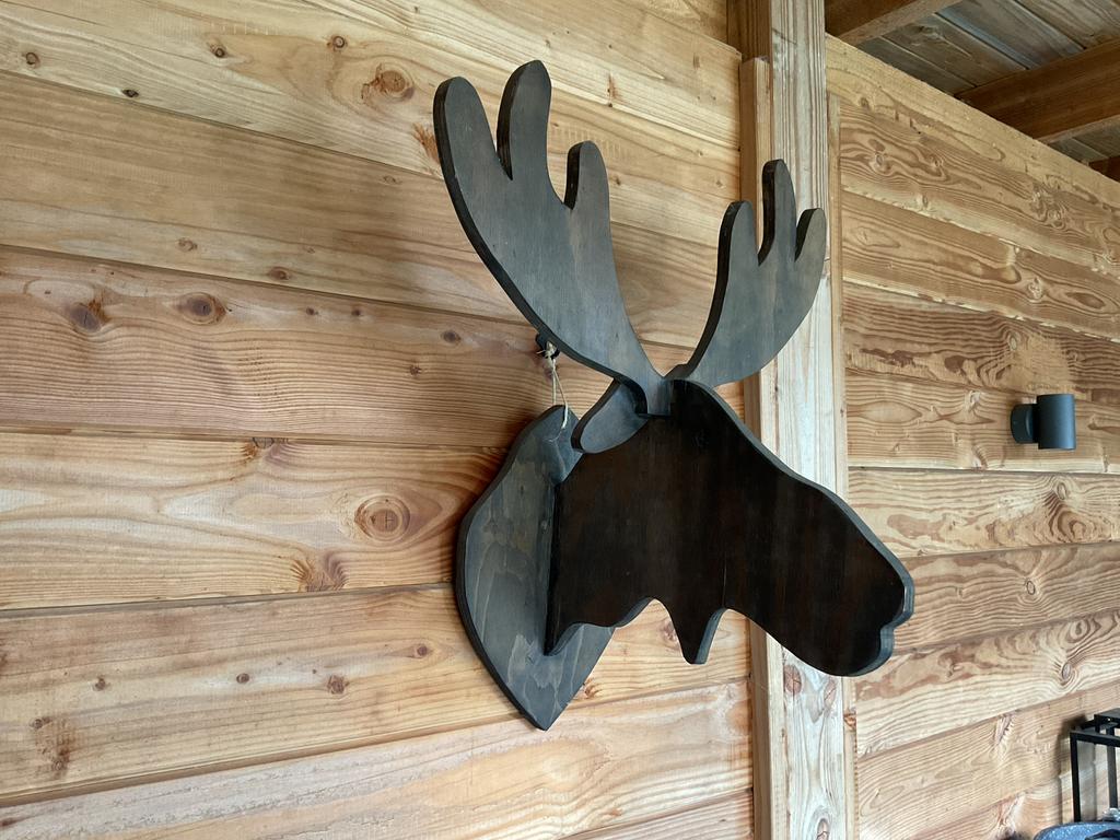 Rendier kop van hout, Ophalen, Zo goed als nieuw