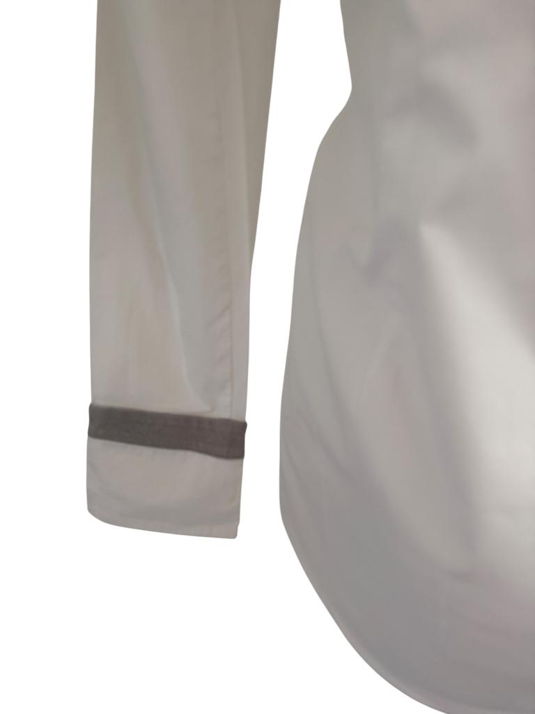 Le Tricot Perugia blouse M, Kleding | Dames, Wit, Ophalen of Verzenden, Zo goed als nieuw, Korte mouw