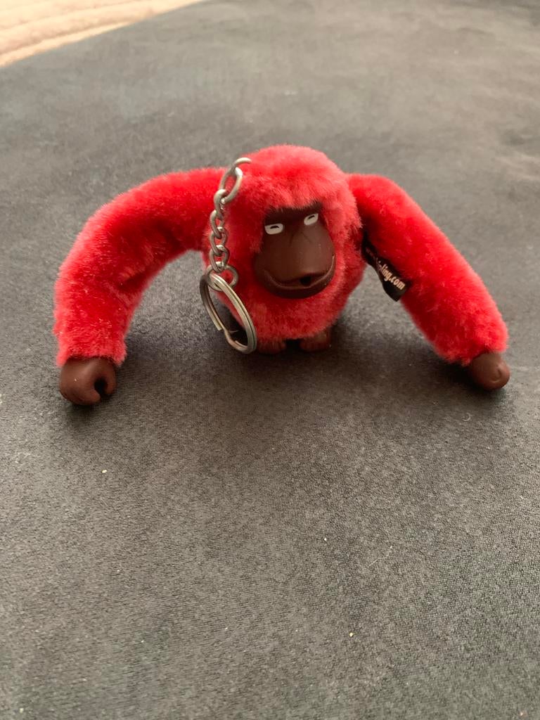 Kipling aapje sleutelhanger rood, Ophalen of Verzenden, Zo goed als nieuw, Merk