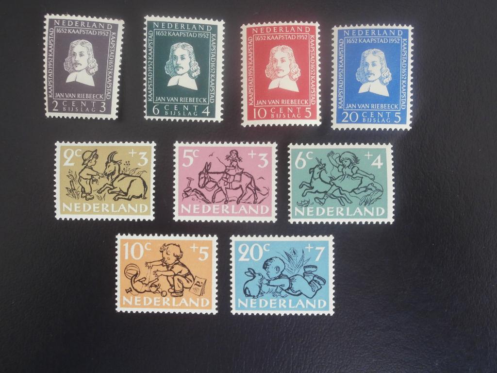 NL 1952; serie JAN VAN RIEBEECK en KINDERZEGELS LEES, Postzegels en Munten, Postzegels | Nederland, Verzenden, Na 1940, Postfris