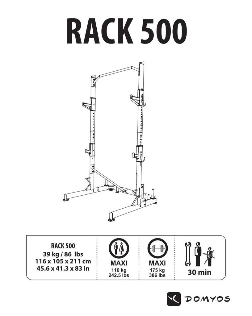 Domyos 500 Power Rack, Ophalen