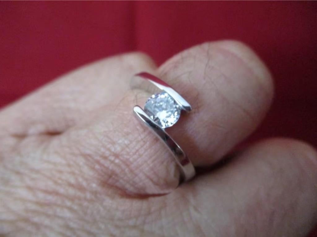 Elegante damesring met mooie zirkonia # SALE #, Overige materialen, Verzenden, Nieuw, 17 tot 18