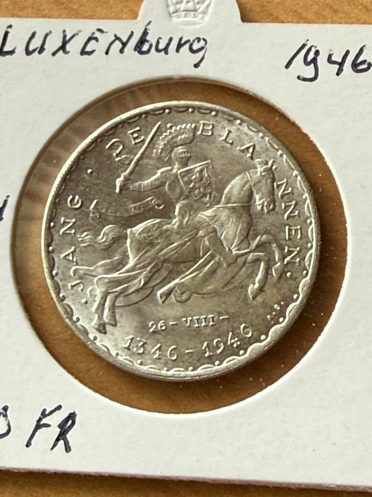Zilver 100 Francs 1946. Silber. Luxemburg, Ophalen of Verzenden, Overige landen, Setje, Zilver