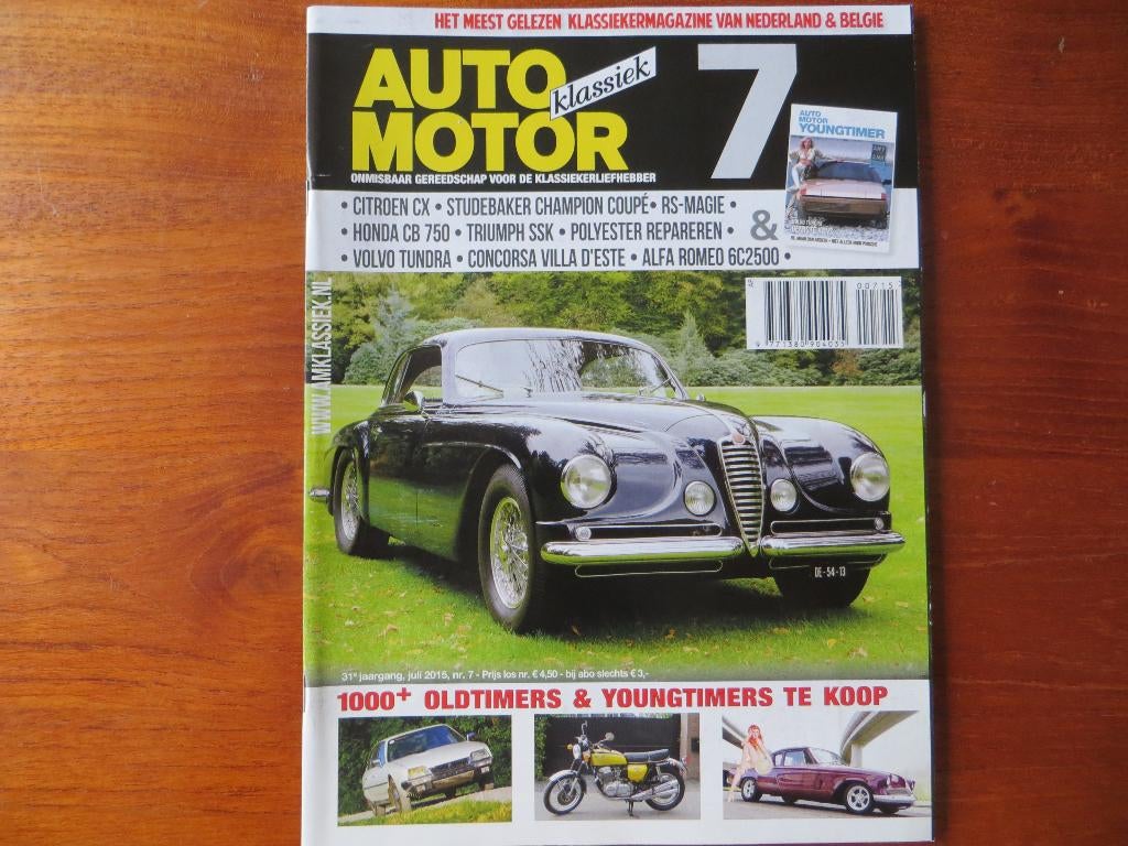 Auto Motor Klassiek 7 2015 CX, Volvo Tundra, 6C 2500, CB 750, Ophalen of Verzenden, Nieuw, Volvo