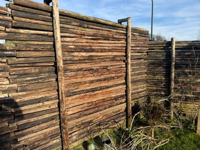 Weipalen voor schutting, Tuin en Terras, Ophalen, Gebruikt, 6 meter of meer, 2 meter of meer