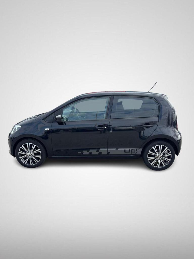Volkswagen Up! 1.0 high up! LEER,NAVI,PDC,LMV,CRUISE, Gebruikt, Zwart, Handgeschakeld, 3 cilinders