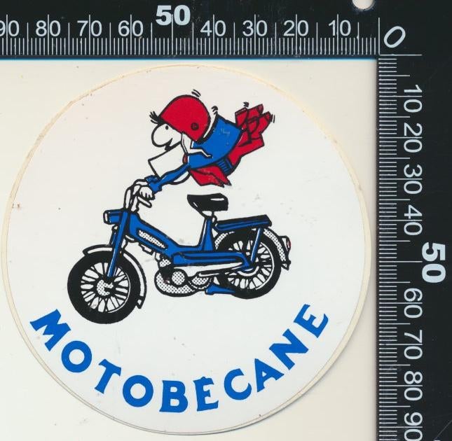 Sticker: Motobecane (2), Ophalen of Verzenden, Zo goed als nieuw, Bedrijf of Vereniging