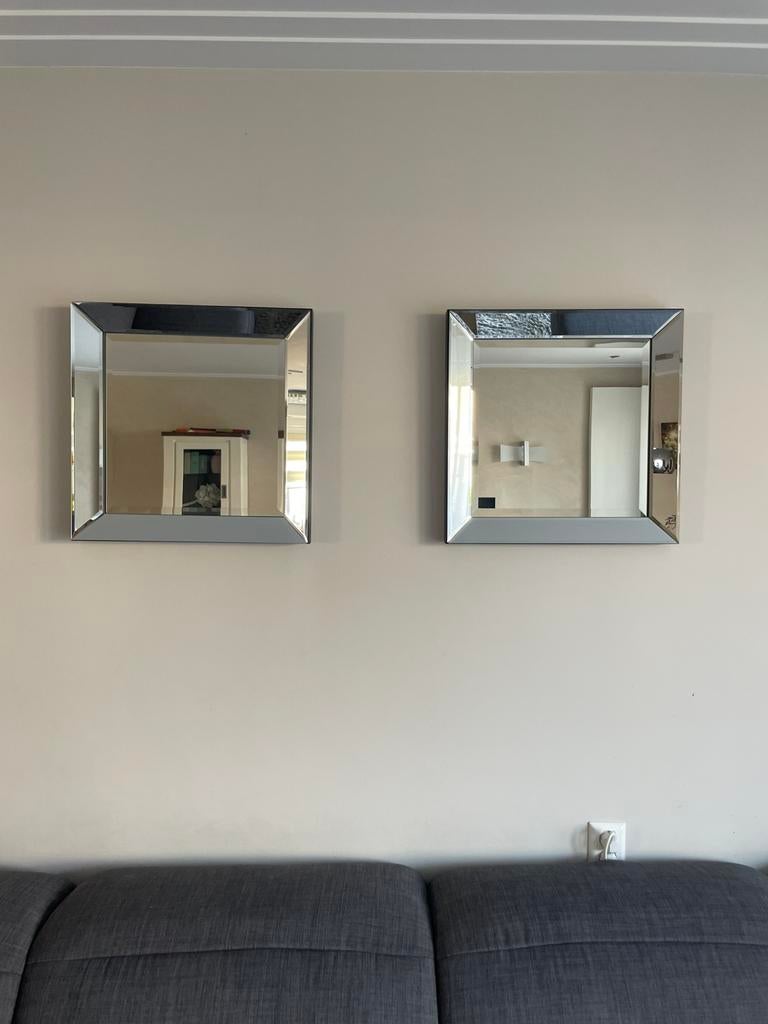 2 Eric Kuster stijl spiegels 50x50 en 2 fotolijsten 40x40, Minder dan 50 cm, Vierkant, Ophalen of Verzenden, Zo goed als nieuw