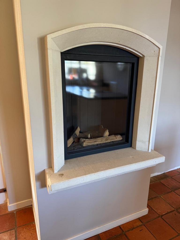 Inbouw gashaard met afstandsbediening, Huis en Inrichting, Ophalen, Gebruikt, Inbouwhaard, Gashaard