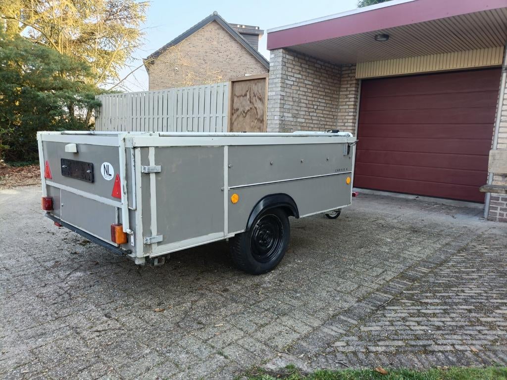 Lege vouwwagen / bagagewagen, Ophalen