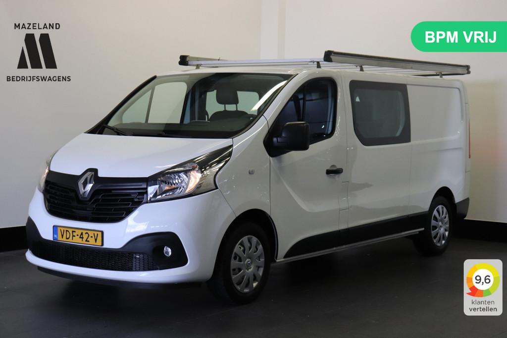 Renault Trafic 1.6 dCi 125PK L2 Dubbele Cabine EURO 6 - Airc, Voorwielaandrijving, Stof, Gebruikt, Renault
